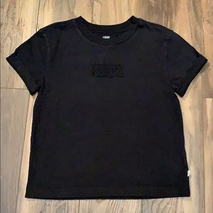 Women’s VANS Black Wash Tee w/ Rolled Up Sleeves
